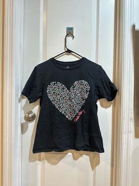 Uniqlo SPRZ NY Keith Haring Black Heart Graphic T-Shirt